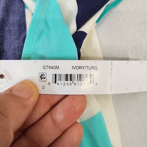 Maggy London The Collins Tie Wrap Short-Sleeve Geometric Dress Career Women's 0 - Picture 7 of 9